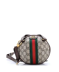 Pre-Owned Gucci Mini Ophidia Basketball Bag Gg Coated Canvas