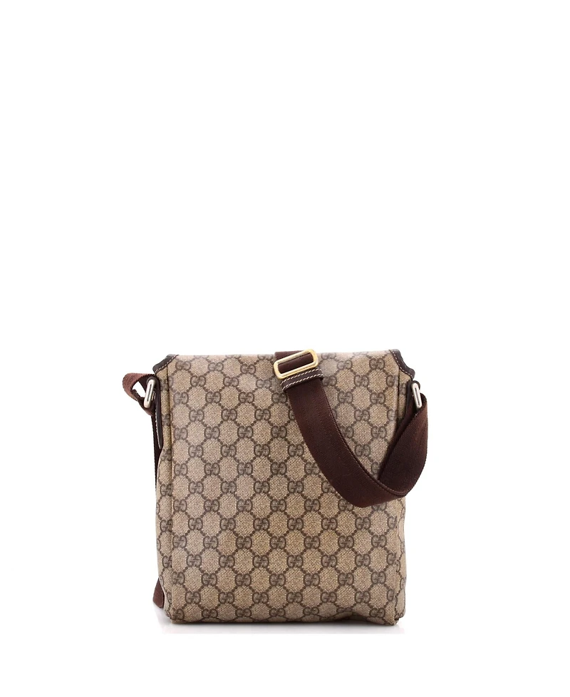 Pre-Owned Gucci Small Flap Messenger Gg Coated Canvas