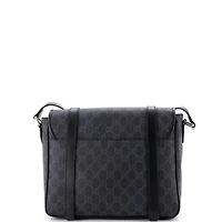 Pre-Owned Gucci Medium Interlocking G Patch Messenger Bag Gg Coated Canvas with Leather