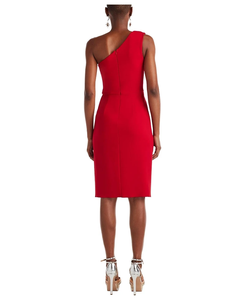Tadashi Shoji Women's Marston One-Shoulder Draped Cocktail Dress