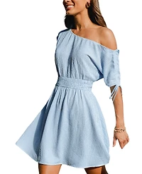 Cupshe Women's Extra Sweet Striped Mini Beach Dress