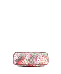 Pre-Owned Gucci Medium Convertible Zip Tote Blooms Print Gg Coated Canvas