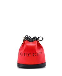 Pre-Owned Gucci 100 Bucket Bag Printed Leather