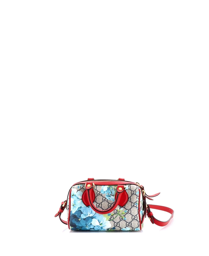 Pre-Owned Gucci Nano Convertible Boston Bag Blooms Print Gg Coated Canvas