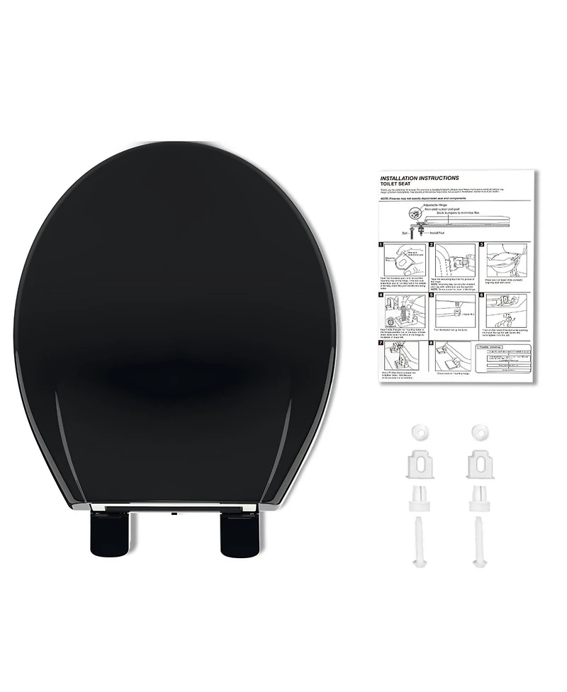 gaomon Toilet Seat, Round Toilet Seat with Slow Close, Easy Clean, Easy Installation & Release