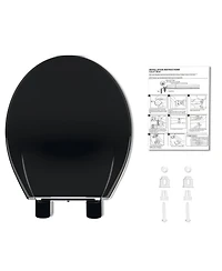 gaomon Toilet Seat, Round Toilet Seat with Slow Close, Easy Clean, Easy Installation & Release