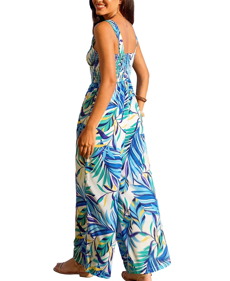 Cupshe Women's Rising Tide Tropical Jumpsuit