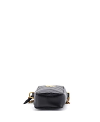 Pre-Owned Gucci Mini Gg Marmont Vertical Phone Crossbody Bag Matelasse Leather
