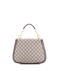 Pre-Owned Gucci Medium Blondie Nm Top Handle Bag Gg Coated Canvas