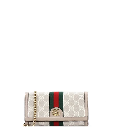 Pre-Owned Gucci Ophidia Wallet on Chain Gg Coated Canvas with Leather