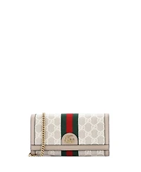 Pre-Owned Gucci Ophidia Wallet on Chain Gg Coated Canvas with Leather
