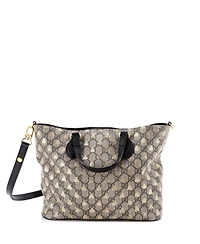Pre-Owned Gucci Small Convertible Soft Tote Printed Gg Coated Canvas