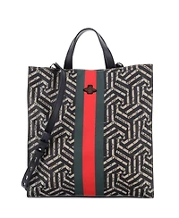 Pre-Owned Gucci Convertible Soft Open Tote Caleido Gg Coated Canvas