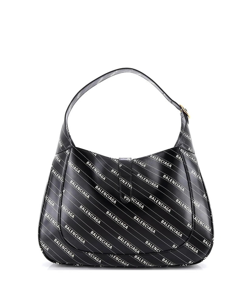Pre-Owned Gucci Medium x Balenciaga The Hacker Project Jackie 1961 Hobo Printed Leather
