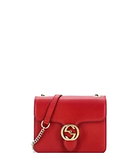 Pre-Owned Gucci Small Interlocking Shoulder Bag Leather