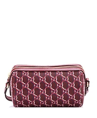 Pre-Owned Gucci Mini Roller Crossbody Bag Gg Shadow Leather