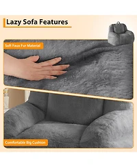 gaomon Large Bean Bag Chair with Filling, Soft Floor Sofa for Living Room and Bedroom