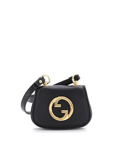 Pre-Owned Gucci Blondie Nm Card Case Wallet with Strap Leather