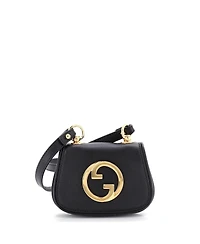 Pre-Owned Gucci Blondie Nm Card Case Wallet with Strap Leather