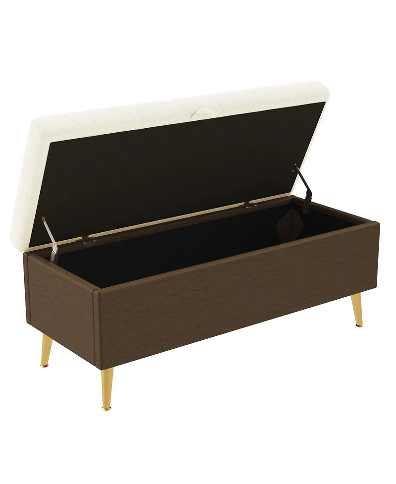 Rainsken Modern Storage Ottoman Bench