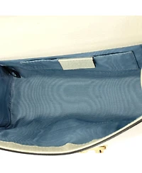 Pre-Owned Gucci Small Padlock Shoulder Bag Printed Leather