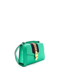 Pre-Owned Gucci Small Sylvie Shoulder Bag Leather