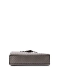 Pre-Owned Gucci Medium Emily Chain Flap Bag Microguccissima Leather
