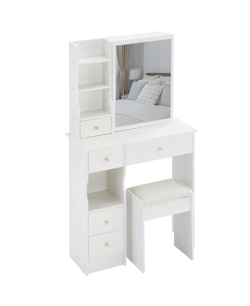 Rainsken Makeup Vanity Desk Set