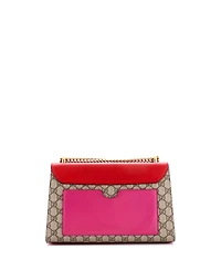 Pre-Owned Gucci Medium Padlock Shoulder Bag Gg Coated Canvas and Leather