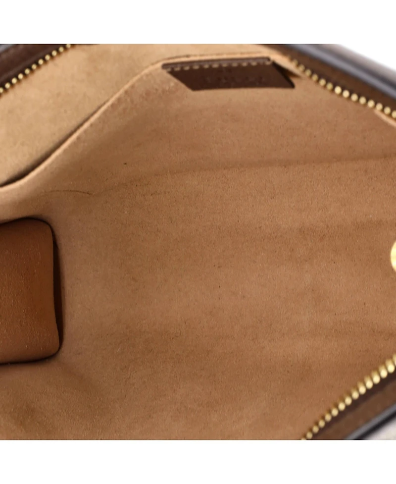 Pre-Owned Gucci Medium Ophidia Pouch Gg Coated Canvas
