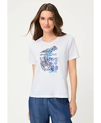 Olsen Women's Placement Print T-Shirt