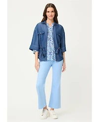 Olsen Women's Panneaux Tile Print Tunic Shirt