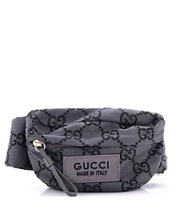 Pre-Owned Gucci Ripstop Belt Bag Gg Nylon and Leather