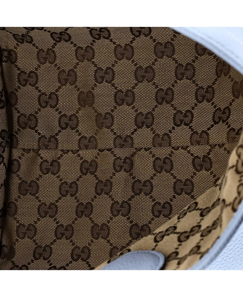 Pre-Owned Gucci Small Reversible Totissima Shopping Tote Leather and Gg Canvas