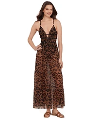 Steve Madden Women's Mesh Tiered Maxi Swim Cover-Up Skirt