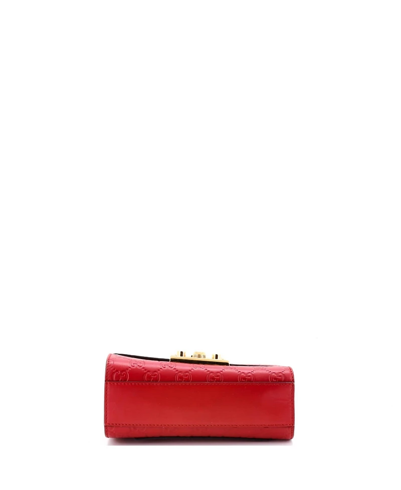 Pre-Owned Gucci Small Padlock Shoulder Bag Guccissima Leather