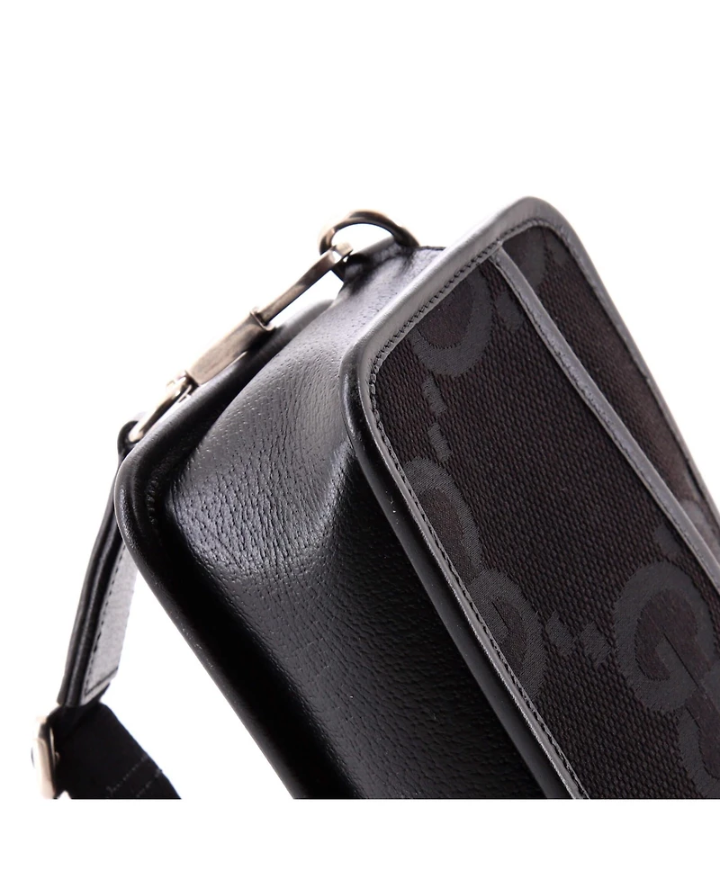 Pre-Owned Gucci Mini Camera Bag Jumbo Gg Canvas
