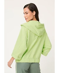 Olsen Women's Hooded Jersey Zip Jacket