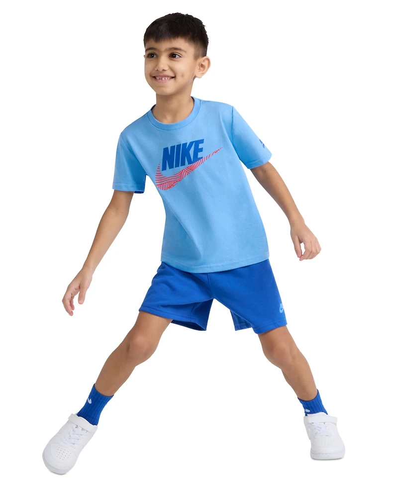 Nike Boys' 4-7 Futura Crewneck T-Shirt and Shorts, 2-Piece Set