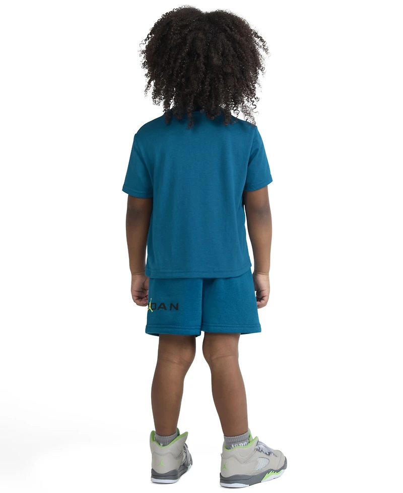 Jordan Boys' Toddler 2T-4T T-Shirt and Shorts, 2-Piece Set