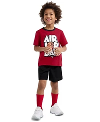 Jordan Boys' Toddler 2T-4T Airball Crewneck T-Shirt and Shorts, 2-Piece Set