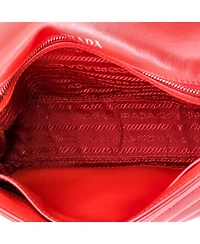 Pre-Owned Prada Medium Chain Flap Shoulder Bag Diagramme Quilted Leather