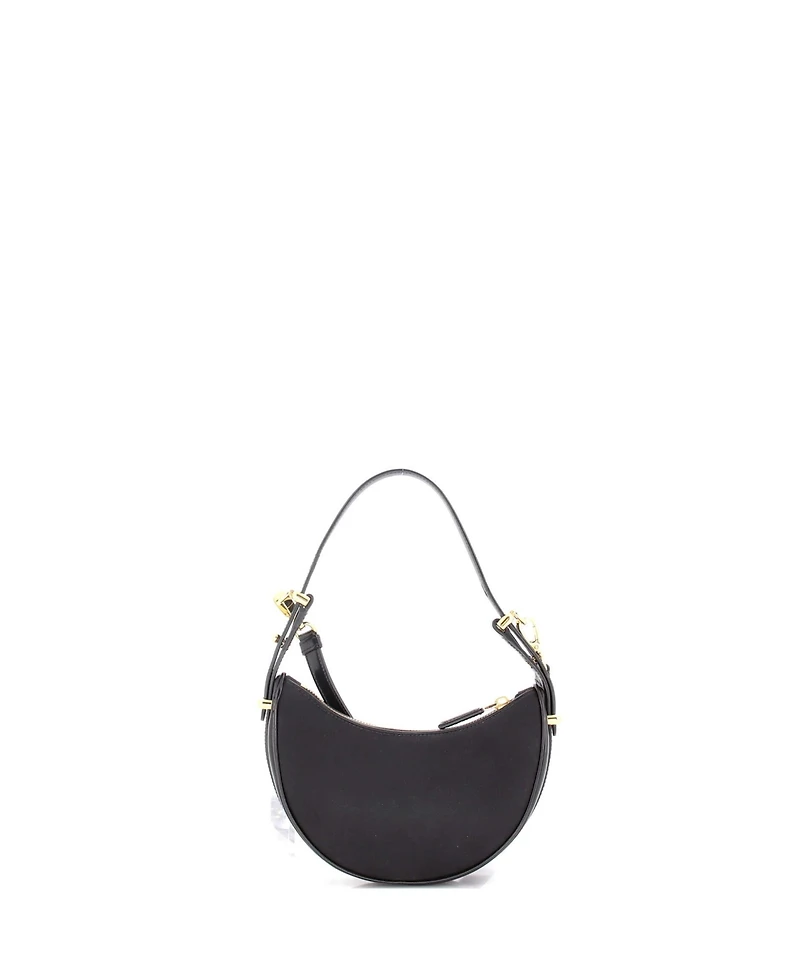 Pre-Owned Prada Small Arque Half Moon Hobo Tessuto