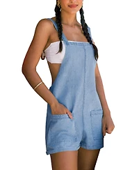 Cupshe Women's Keep Winning Denim Romper