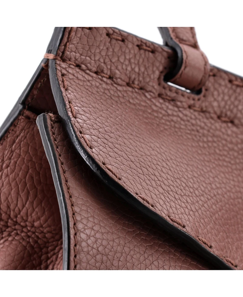 Pre-Owned Gucci Mini Gg Marmont Top Handle Bag Leather