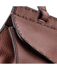 Pre-Owned Gucci Mini Gg Marmont Top Handle Bag Leather