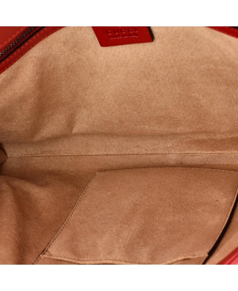 Pre-Owned Gucci Queen Margaret Clutch Colorblock Leather