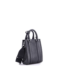 Pre-Owned Gucci Mini Vertical Tote Gg Embossed Perforated Leather