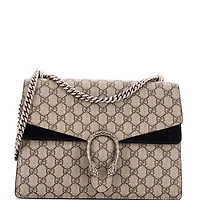 Pre-Owned Gucci Medium Dionysus Bag Gg Coated Canvas