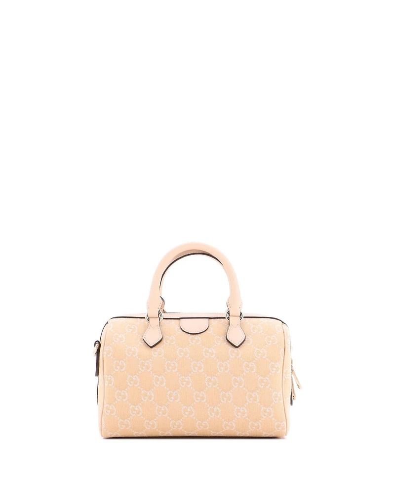 Pre-Owned Gucci Small Ophidia Convertible Boston Bag Gg Denim